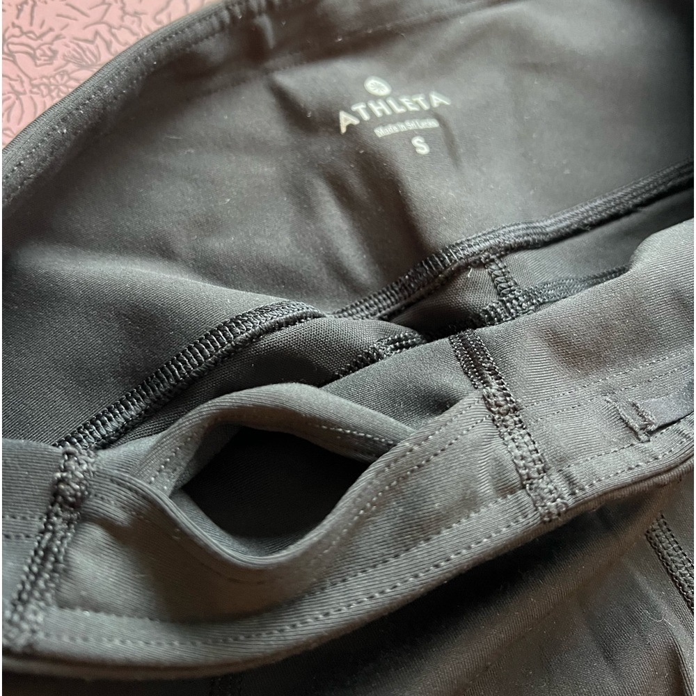 Athleta black tights size small. In excellent used condition.